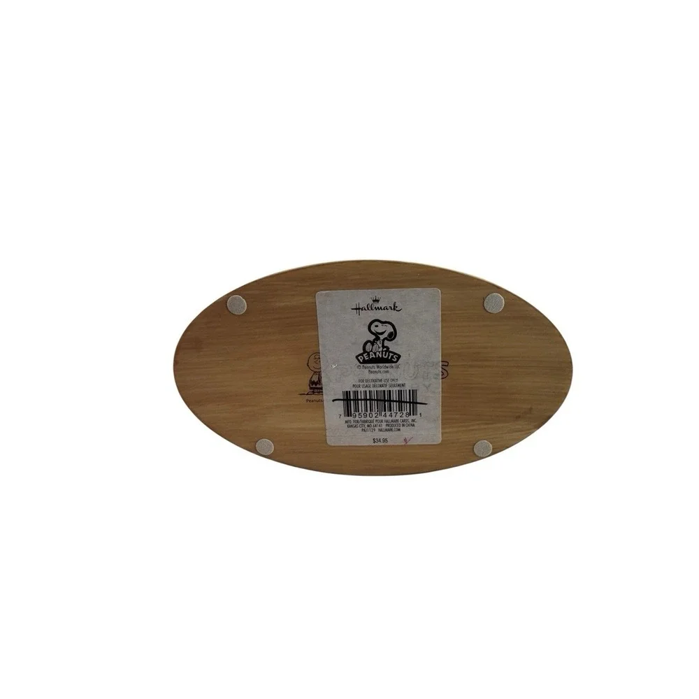 Hallmark Peanuts Charlie Brown Lucy Football Figurine AARGH Quote Base